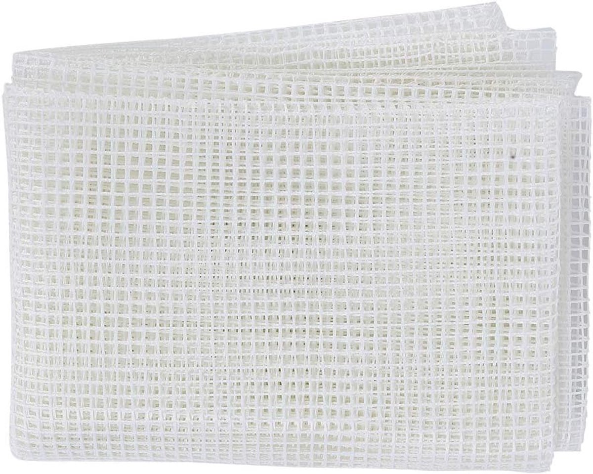 SnelShoppen - Hoogwaardige Geweven Mesh Stof, Vloerkleed Mesh Stof voor Huishoudelijk DIY Handgemaakte Haak Vloerkleed Brei Accessoire (150x100cm)