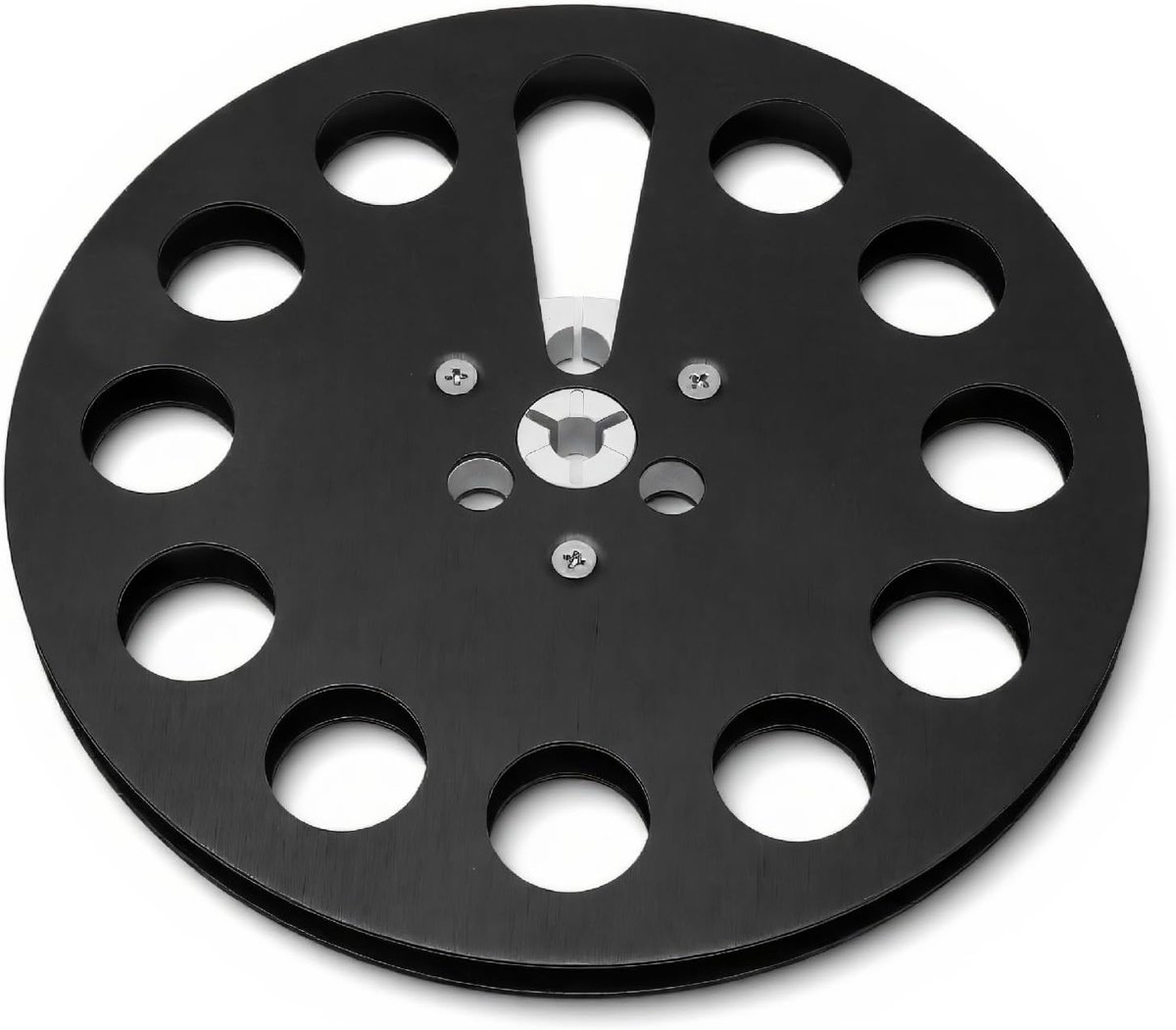 SnelShoppen - 1/4 7 Inch Lege Tape Spoel, Open Reel Audio Opname Spoel, 11 Gaten Universele Open Reel Geluids Tape Lege Spoel voor Tape Recorders (Gri