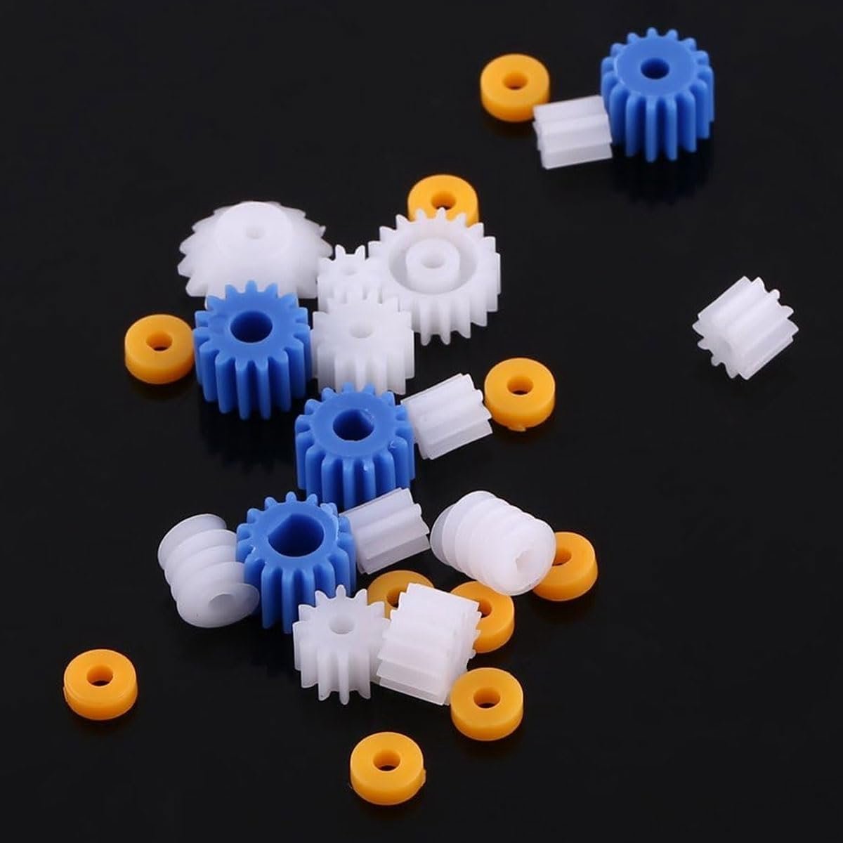 SnelShoppen - 26-delige Plastic Tandwieloverbrenging Spindel Worm Tandwiel Mini Gear Set voor Modelbouw Vliegtuigen Auto's Robots DIY Techniek