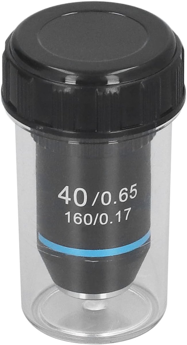 SnelShoppen - 40X Achromatische Microscoopobjectief Hoog Vergroting 20.2mm Draad voor Composite Vergrootglas Accessoires