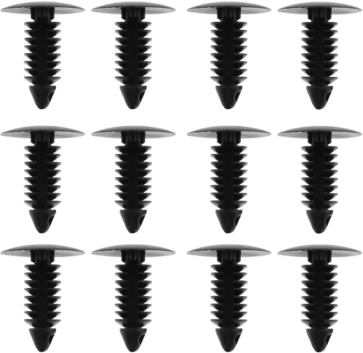 SnelShoppen - 100 Stuks Fir Tree Plastic Trim Clips 7.5mm Gat Auto Retainer Clips Bumper Fender Rivets Push Pins Fasteners 17.5mm Hoofd 22.5mm Hoogte