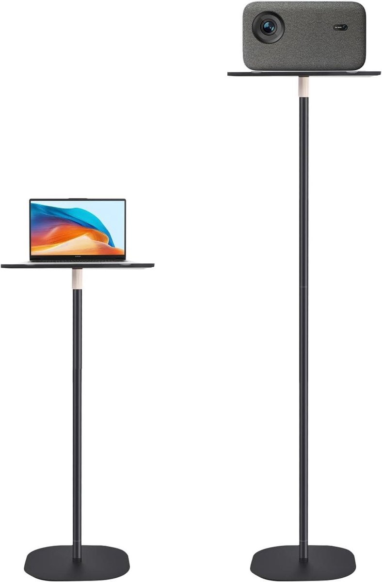 Projector Statief - Presentatie Standaard - Home Cinema - 360 Graden Draaibaar - 40-155 cm - Bruin