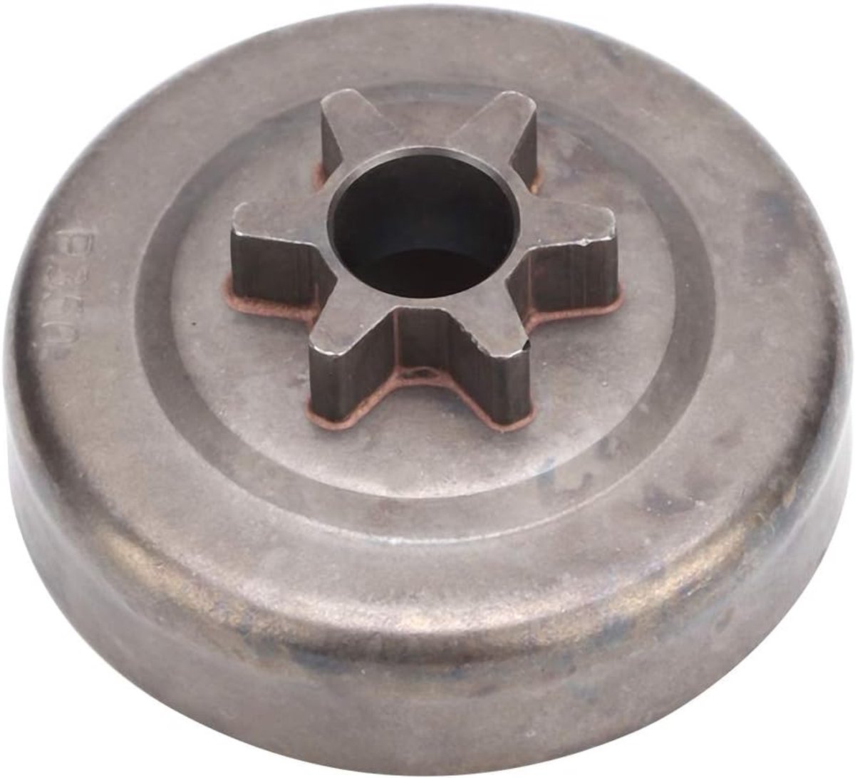 SnelShoppen - 3/8 inch vervangingskettingtrommel tandwiel voor kettingzaag, slijtvast metaal, eenvoudig te installeren, geschikt voor Poulan modellen,