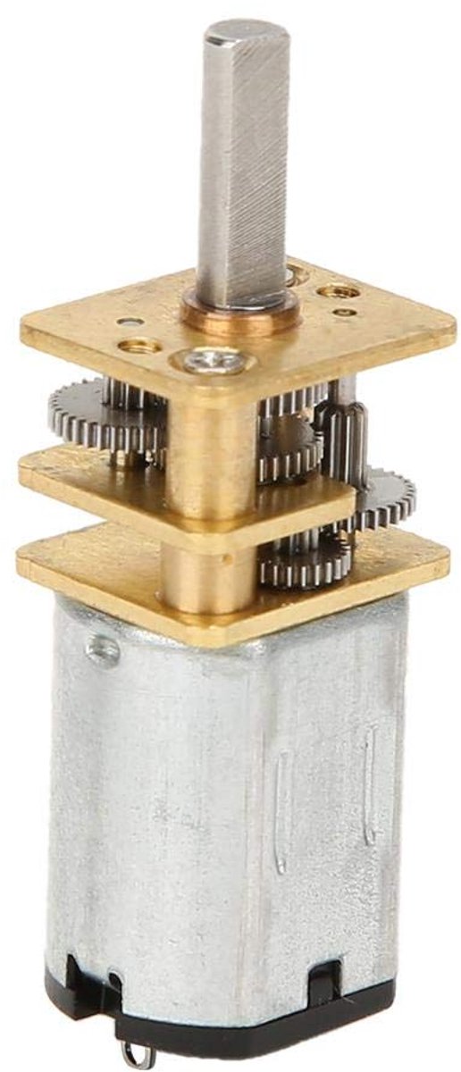 SnelShoppen - Garosa GA12-N20 DC 3V Gear Motor Stille Tandwielmotor met Hoge Koppel Vermindering 15-1000rpm, Met Stalen Tandwiel (200rpm), Voor Modelb