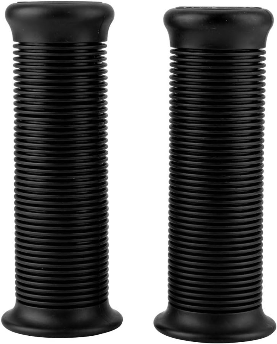 SnelShoppen - Manopole Comfort Antislip Motorhandvatten 1 inch 25mm Universeel Vintage TPU Zwart voor Motorfiets