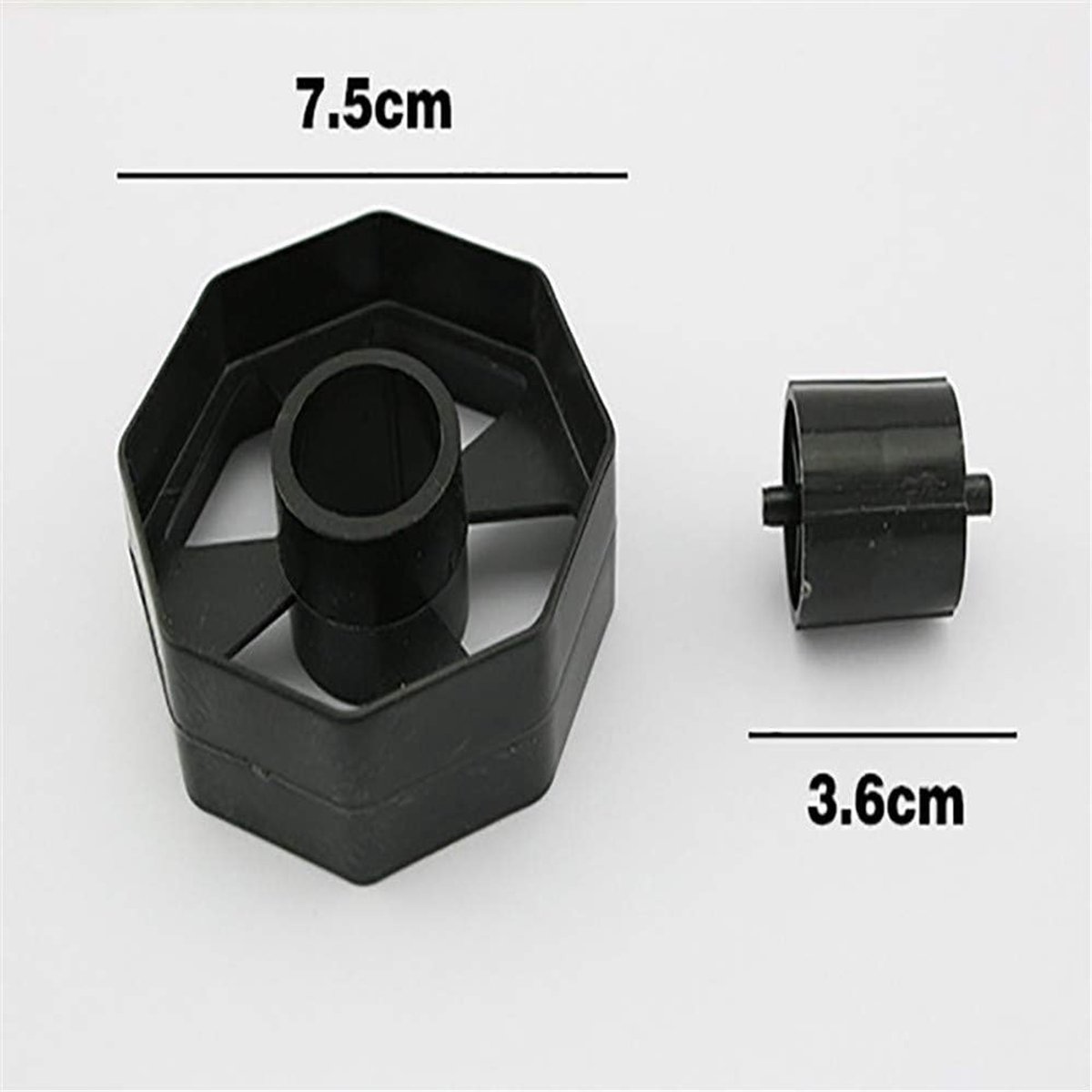 SnelShoppen - Tape Dispenser Vervangingswiel - 25mm Breed - Stijlvol Zwart Plastic - Ideaal voor Stickers en Hobbyprojecten