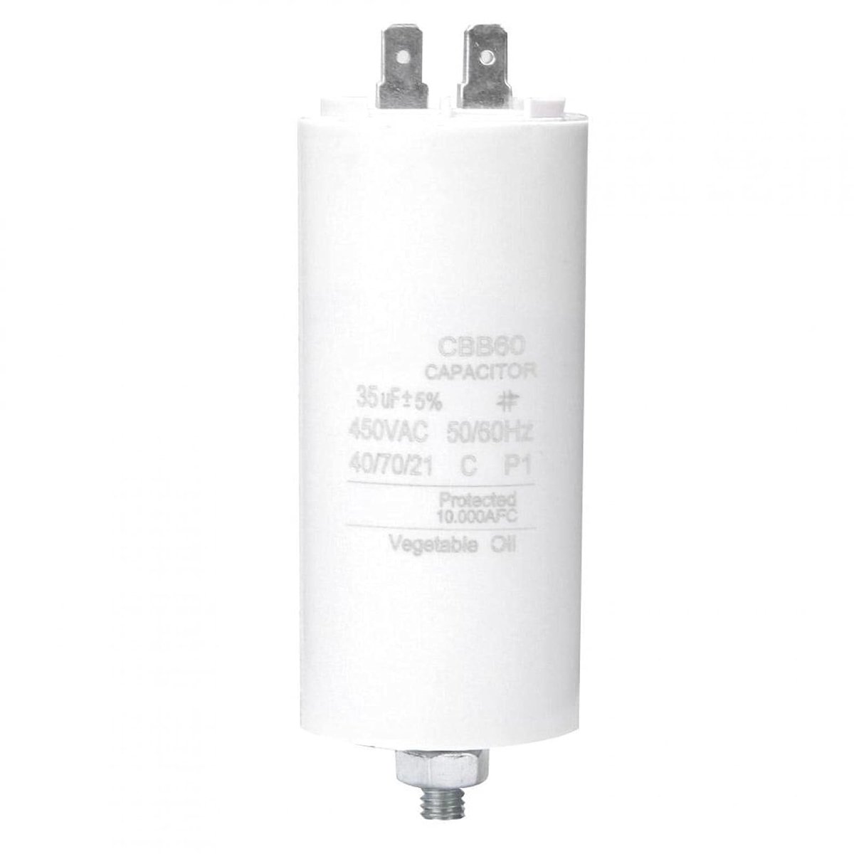 SnelShoppen - CBB60 450V 35uf Motor Start Capacitor Dunne Film Loop Capacitor met Schroefmoer voor Wasmachine en Elektrische Apparaten