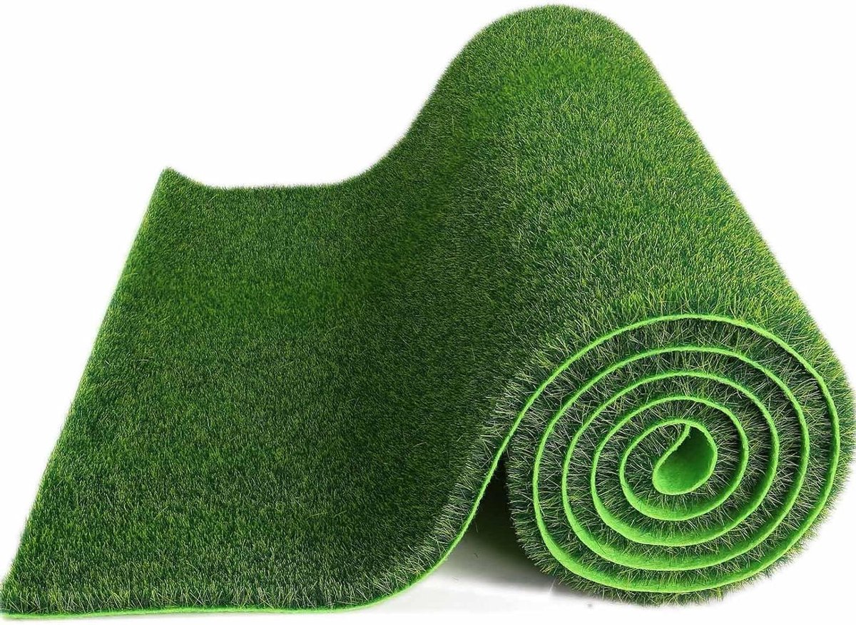 Kunstgras Mat - Miniatuur Gras - Modelbouw Scenery - Realistische Textuur - 99x42 cm - Groen
