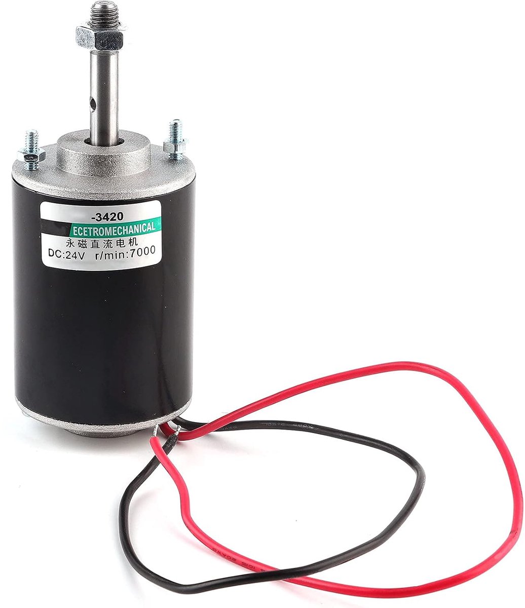 SnelShoppen - Mini Permanente Magnetische DC Motor 12V/24V, Generator, Machine CW/CCW Controle 3000/6000RPM, Ideaal voor DIY Projecten, Hoge Kwaliteit
