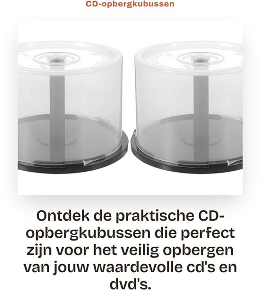 CD-Kubussen Robuust - CD-opbergdoos - DVD-houder - Lege pagina's - Polypropyleen - Bescherming tegen krassen