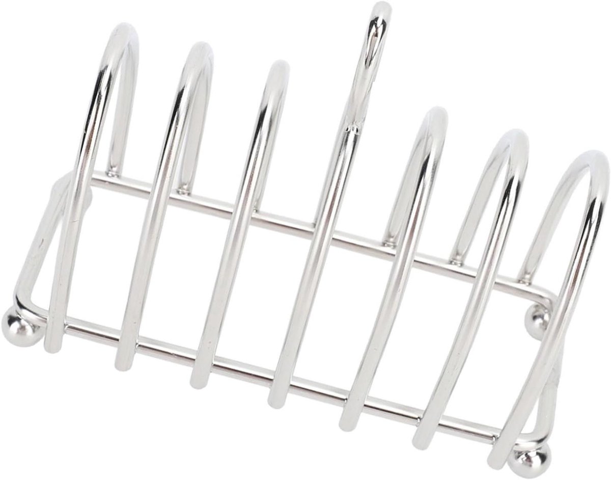 Broodrek - Toastrek Keuken - Brood Presenteren - Roestvrij Staal - Type 3 - Zilver