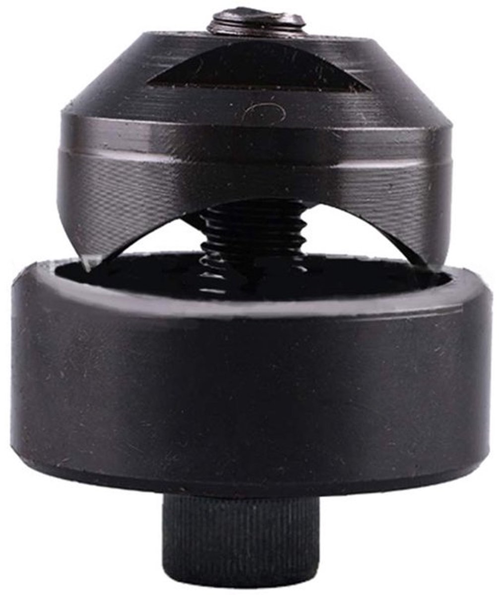 Metalen gatenpons voor plaatmetaal, 16-50 mm, niet-slip, duurzaam en veelzijdig gebruik, 1 stuk, zwart