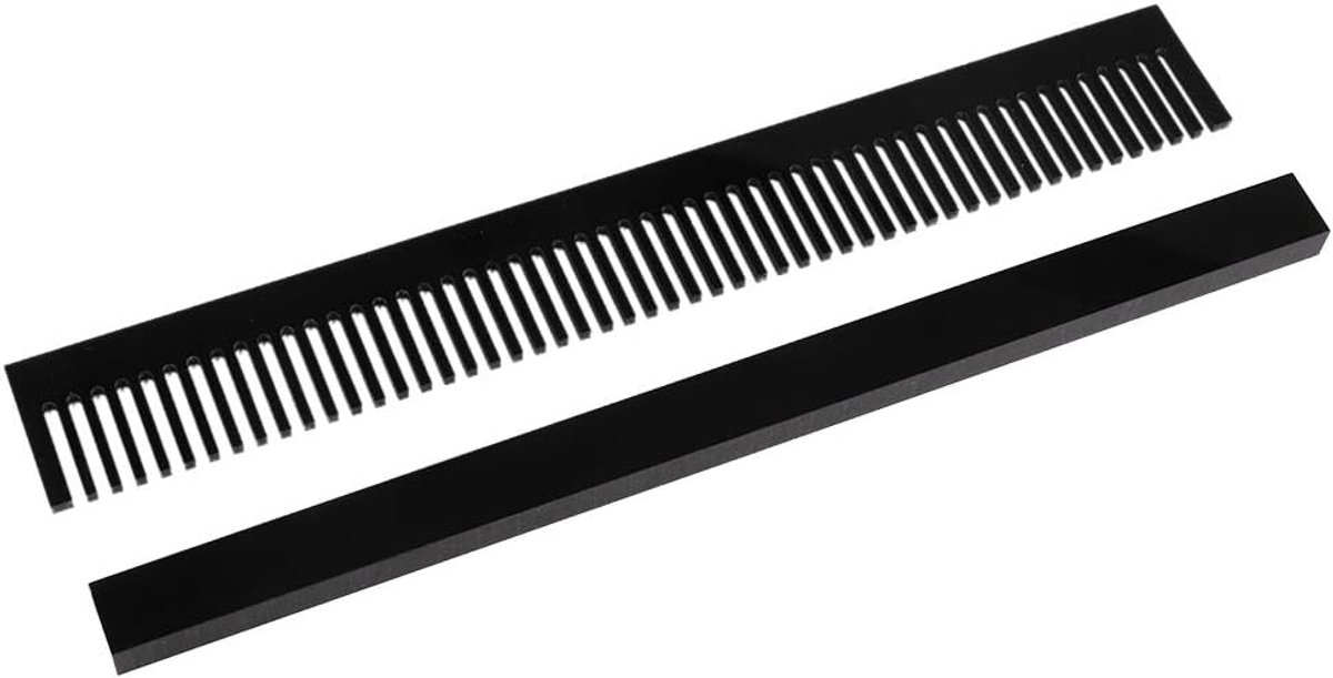 SnelShoppen - Aquarium Overflow Comb - Verwijderbare Visspout - 320 mm Filterlengte - Zwart - Accessoires voor Zeewater - Eenvoudig Te Installeren