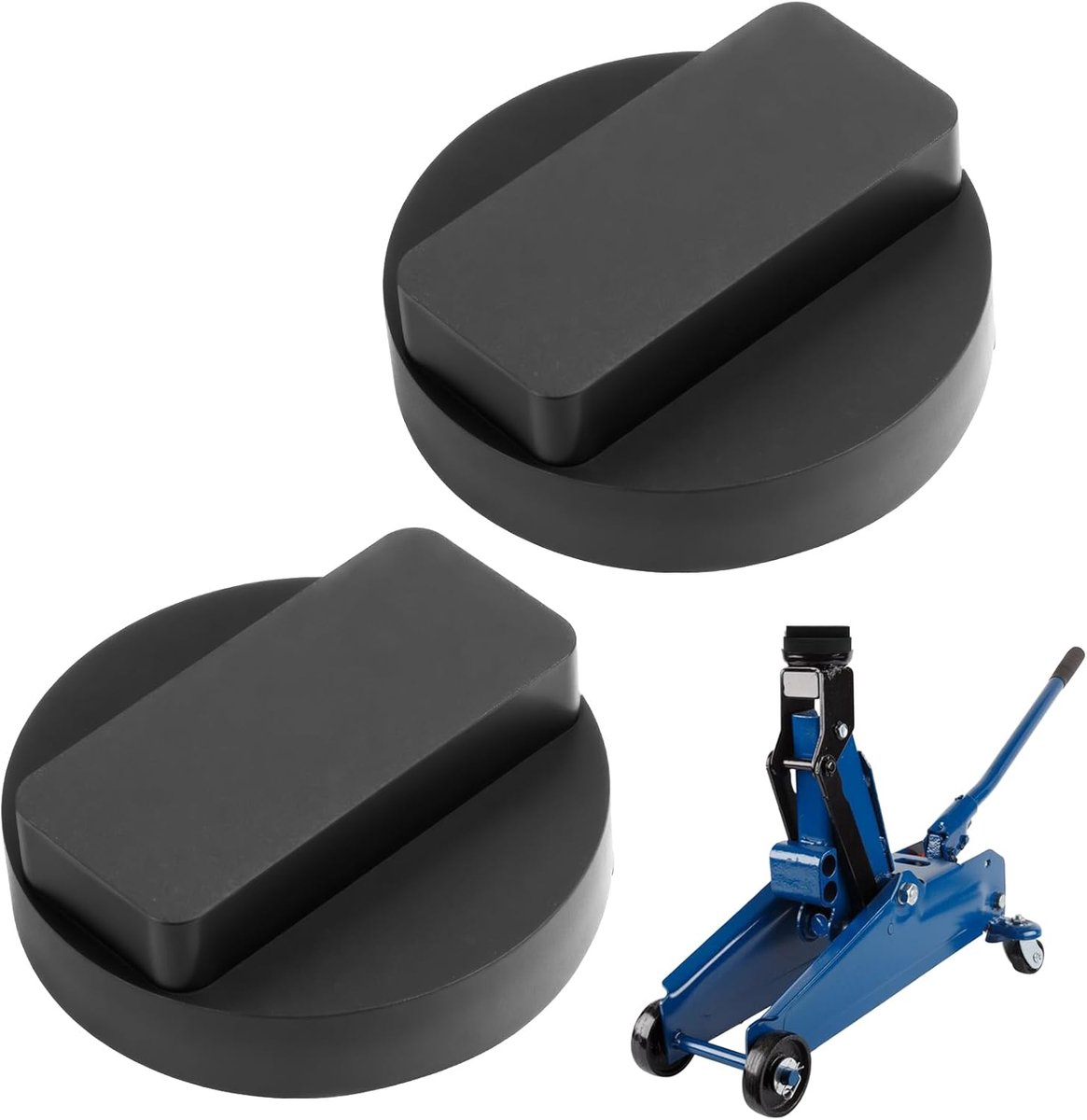 SnelShoppen - Jack Rubber 2 Stuks, Jack Buffer voor Auto's, Rubber Blok voor BMW & Mini, Antislip, Bescherming tegen Krassen, Ideaal voor Hefplatforms