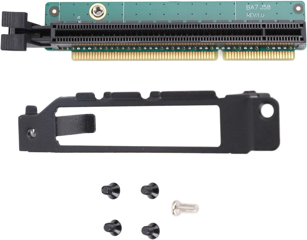 SnelShoppen - PCI E 16X Riser Card Adapter - Tiny 6 PCIE16 Riser voor ThinkCentre P340 P350 M90Q P620 P1000 - 5C50W00877 Netwerkadapter Vervanging met