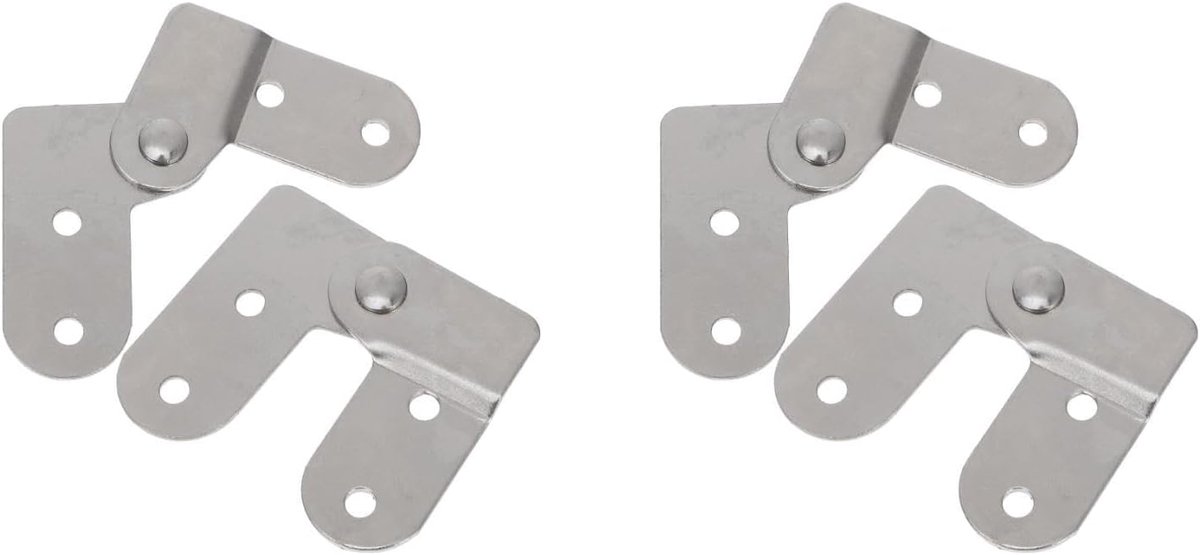 SnelShoppen - 2 Sets Klaptafel Scharnieren voor Vouwladder 180 Graden - Trapladder Onderdelen - Stabiele Ladder Reparatie - Praktische Ladderaccessoir