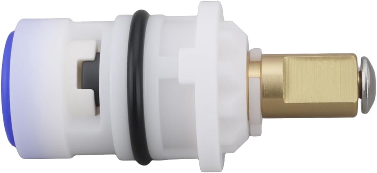 SnelShoppen - Twee-Handige Kraan Cartridge 40009 Vervangbaar voor Moen CFG - 50mm Lang, 33mm Breed, 14.5mm Klep Kern, Geschikt voor Keuken en Badkamer