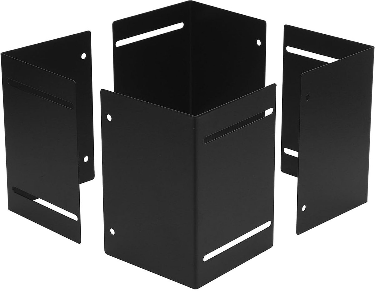 SnelShoppen - Verstelbare Postbeschermers 4 Stuks, Zware Stalen Mailbox Bescherming, Ideaal voor Tuin, Hekken en Handgrepen, Water- en Roestbestendig
