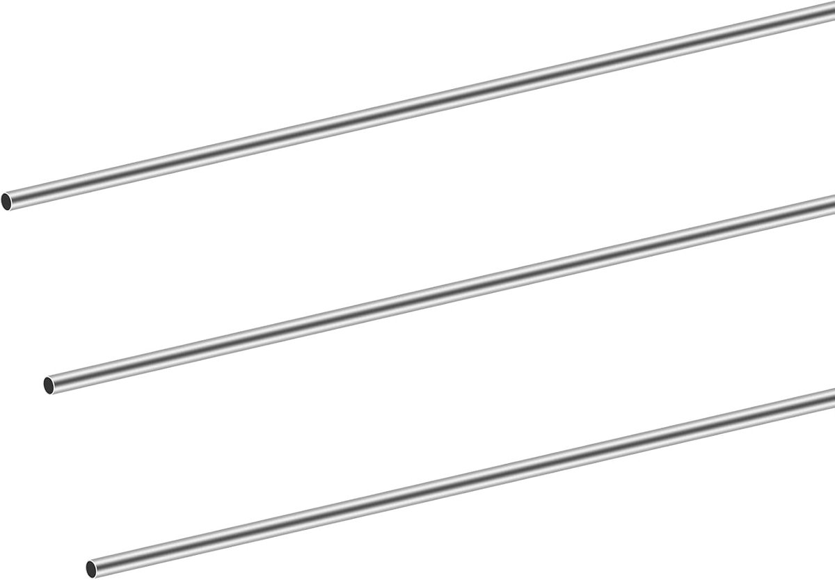 304 Stainless Steel Tubes, 5mm OD 0.2mm Wall Thick 300mm Length Stainless Steel Round Tubes Pipe for Home, DIY Crafts - ShopVlot