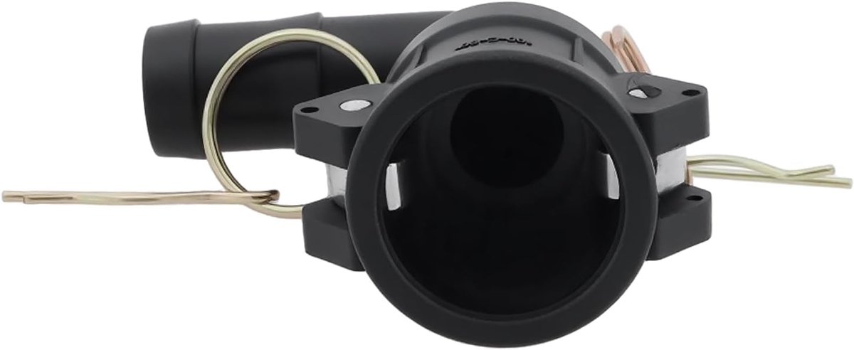 SnelShoppen - 90 Graden Elleboog 1 Inch Polyamide Cam en Groove Slangfitting - 1" Socket en Barbed Einde - Duurzaam en Efficiënt voor Tuin en Industri
