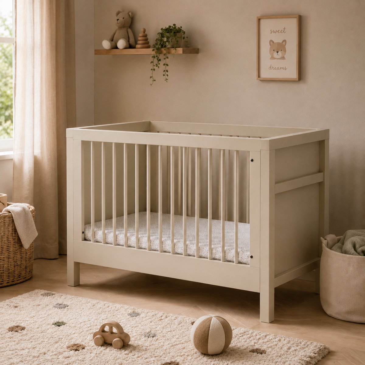 Born Lucky Devon baby bed 60x120cm