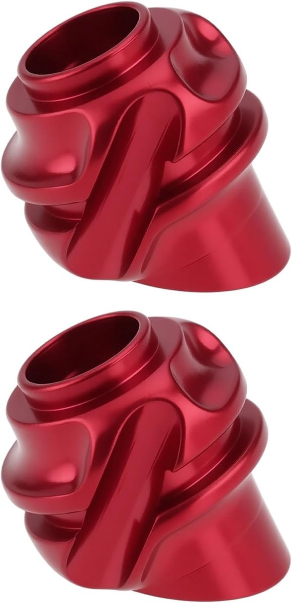 SnelShoppen - 2 Stuks 45° Composiet Aluminium Legering Katrollen Aiming Peephole Aiming Boogdoel Accessoires voor Boog en Pijl Schieten, Rood