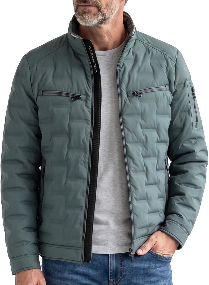 CASA MODA comfort fit tussenjas - groen