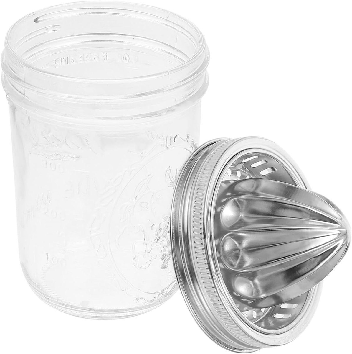 Roestvrijstalen Citroenpers - Handmatige Citrusjuicer - Verse Sapjes Maken - Eenvoudig Reinigen - 320 Gram - Zilver