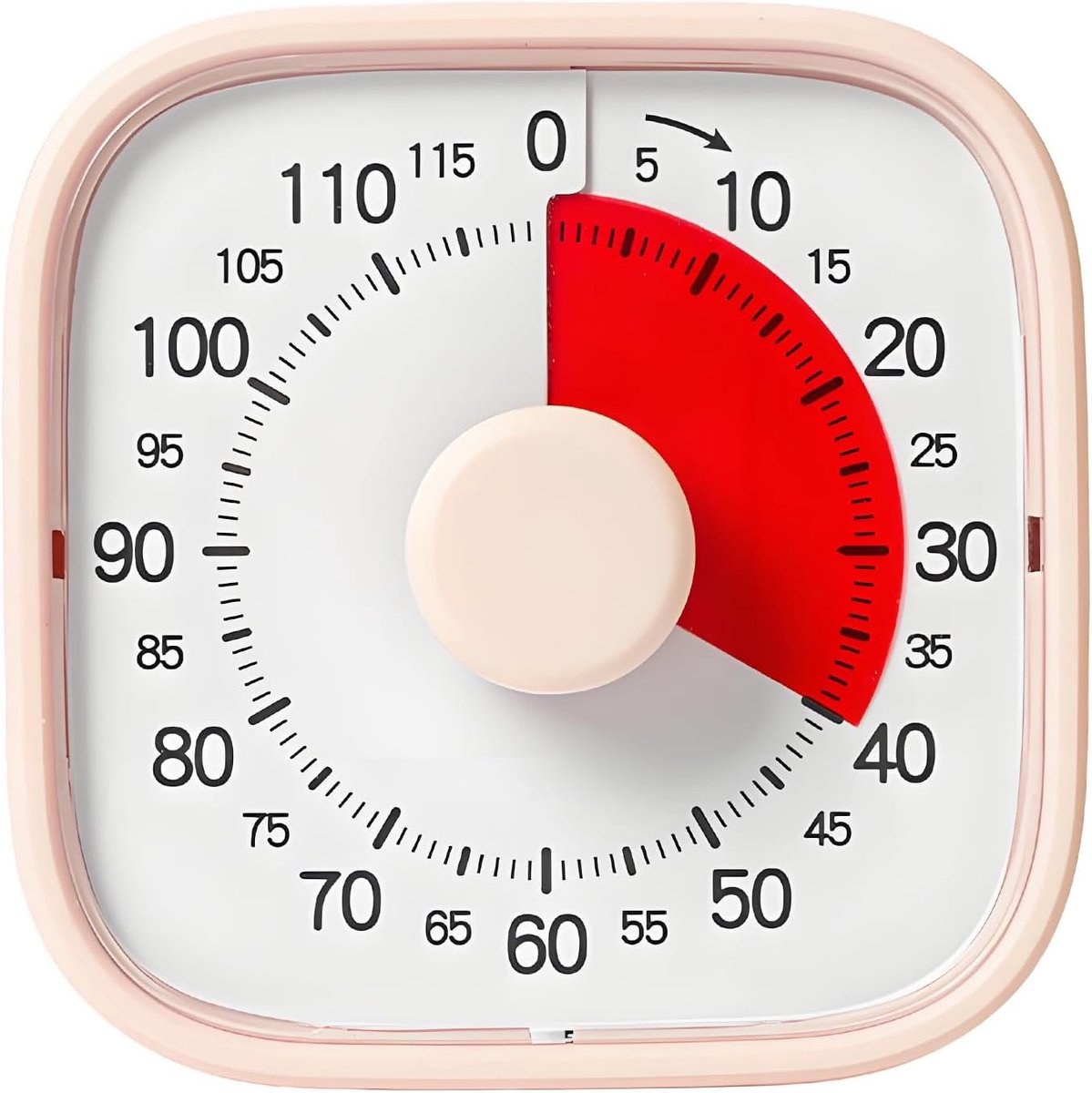 Aftelklok voor thuisstudie in de keuken, groot digitaal display, studieherinnering voor docenten, handmatige bureau-organizer, timer voor studieplanning, huiswerkklok, bureau-aftelklok (roze)