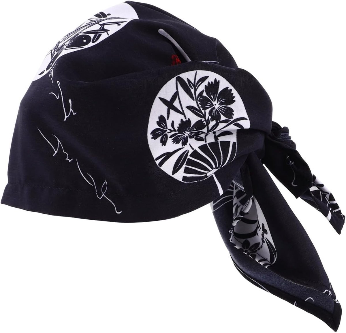 Stijlvolle zwarte turban voor koks, ideaal als kookaccessoire, chef hoofddeksel en trendy keukenmode