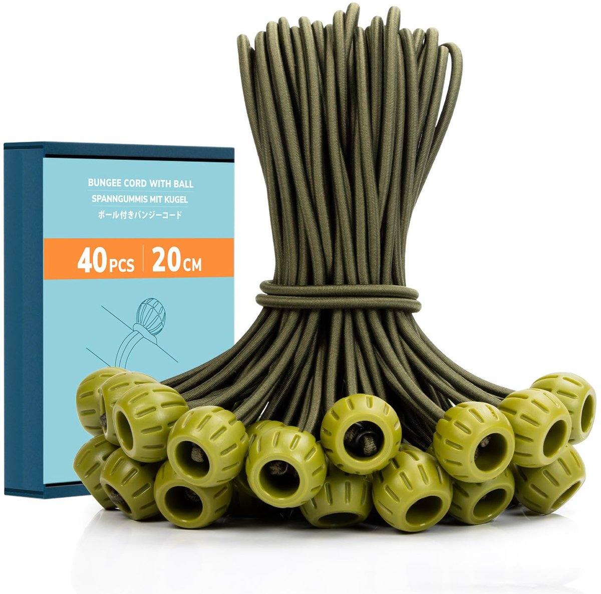Cord spanrubbers 20cm - rubberen spanner - zware kwaliteit - ideaal voor zeilen en afdekken - ShopVlot