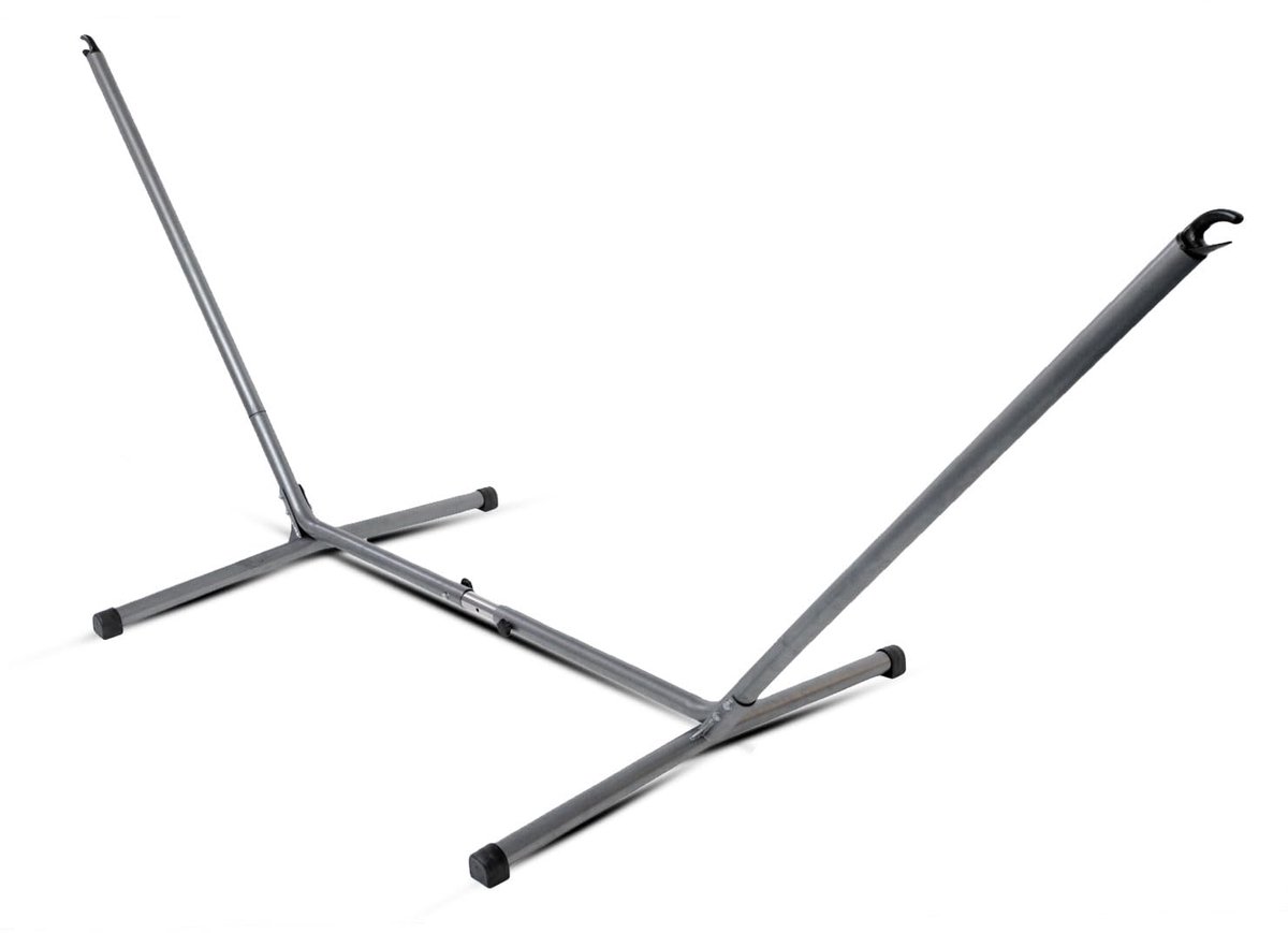 Famanu – Hangmatstandaard van gepoedercoat staal, geschikt voor hangmatten van 270-320 cm en tot 120 kg, ideaal voor buitengebruik