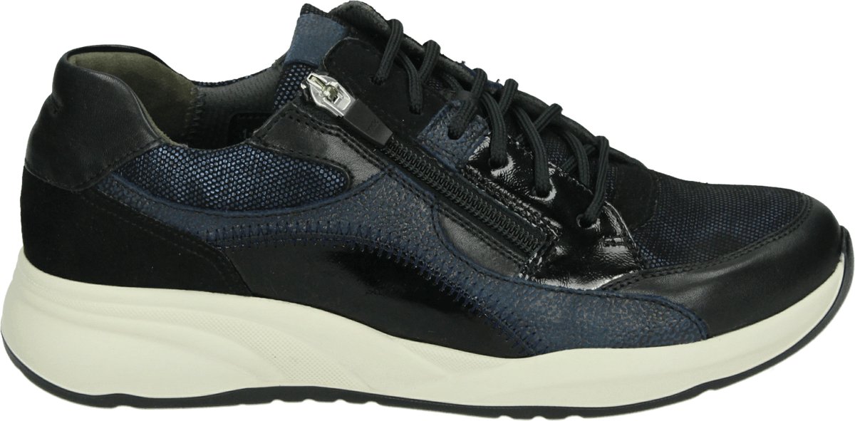 Durea - 6318 H - Lage sneakersDames sneakers - Kleur: Blauw - Maat: 37.5