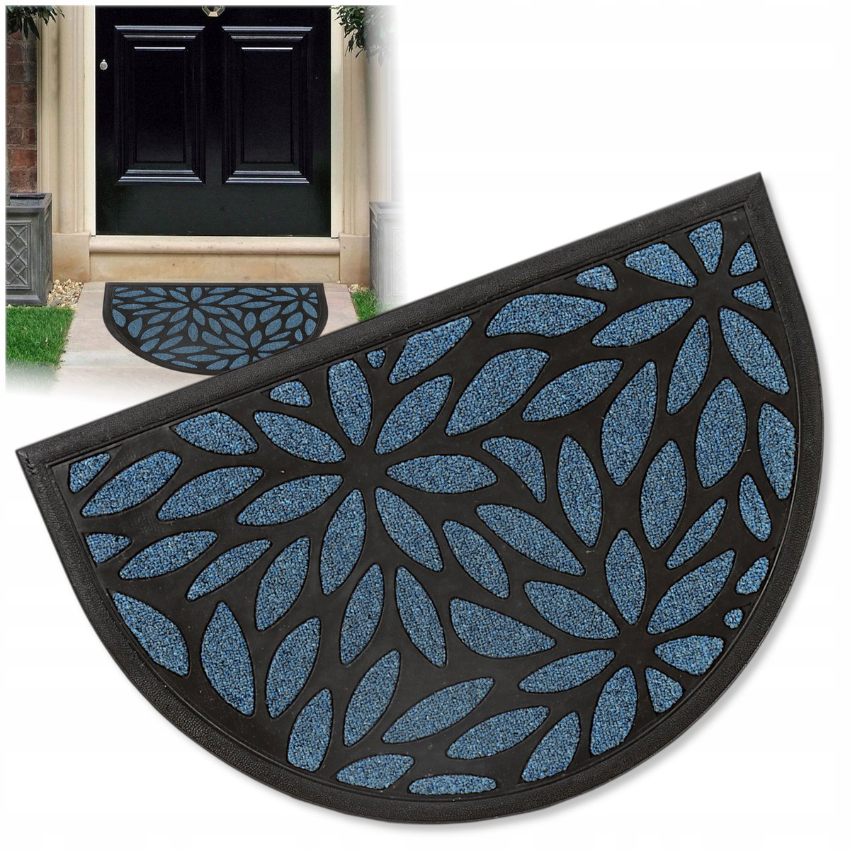 Stevige Buiten Deurmat 40x60 cm - Rubber & Vuilafvoerend
