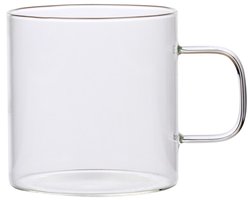 alpina Theeglas 470ml - Glazen Theeglas met Oor - Geschikt voor Warme Dranken zoals Thee en Koffie - Tijdloos Design - Stevig en Praktisch in Gebruik - Ø9 x H9 cm - Kleur: Transparant