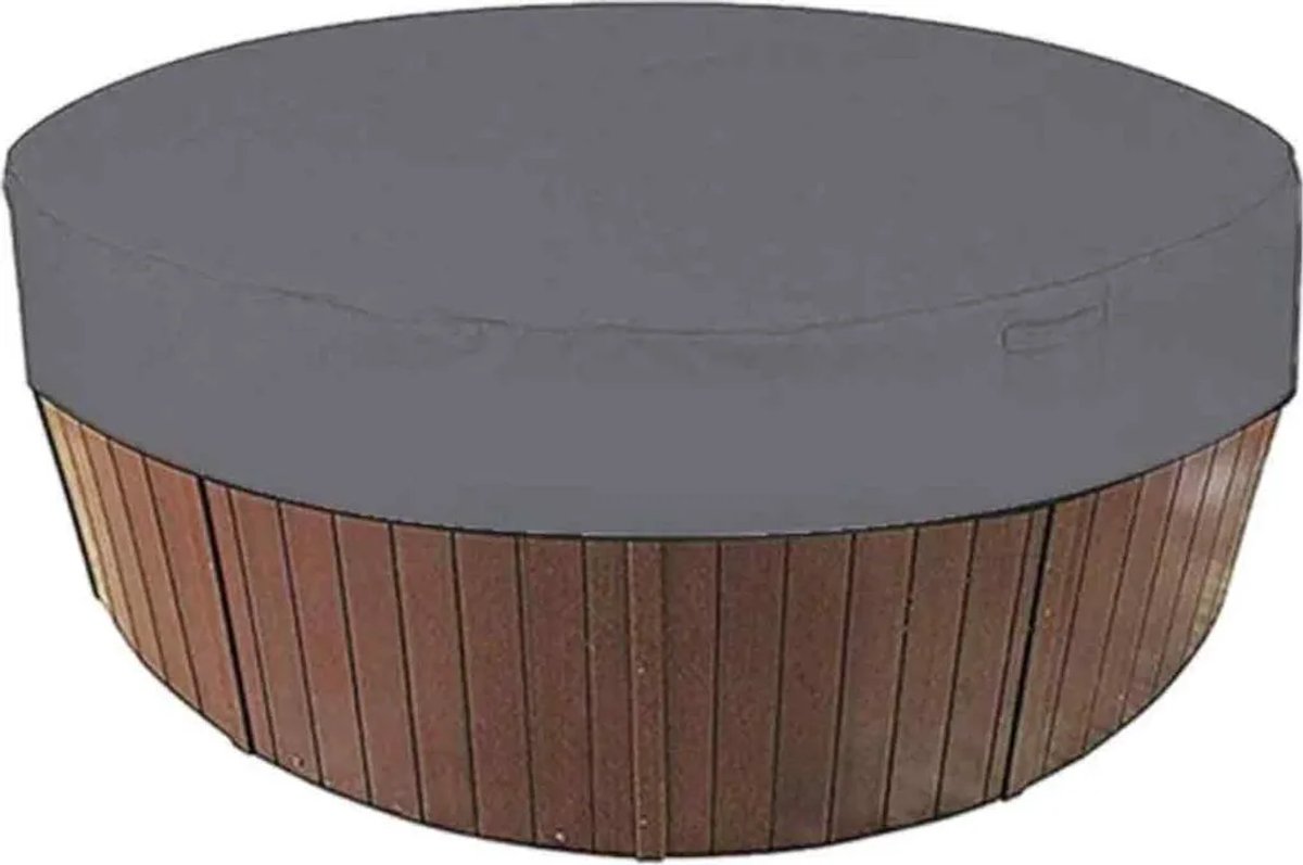 Ronde zwembadafdekking 200x30 cm, solar zwembadafdekking 190T Geschikt voor zonbescherming, grijze beschermhoes Geschikt voor spabad.