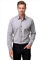ItalianStyle - Jarley - Herenoverhemd - Grijs - Slimfitmodel
