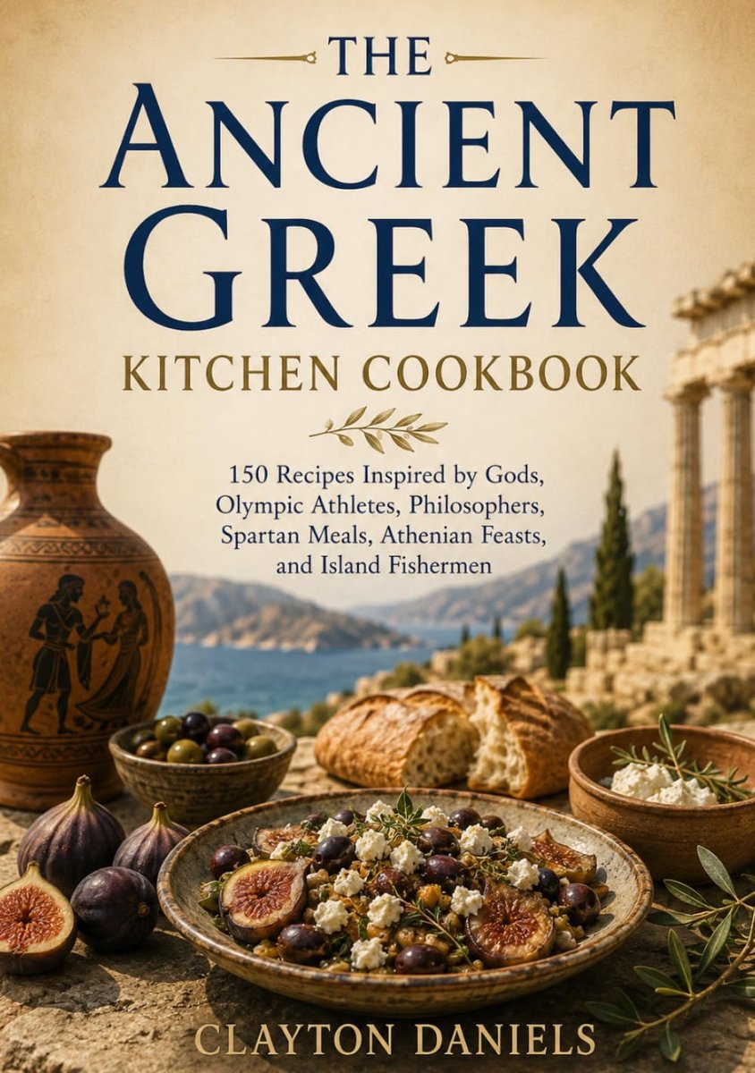 The Ancient Greek Kitchen Cookbook: 150 Recipes Inspired by Gods, Olympic Athletes, Philosophers, Spartan Meals - ShopVlot