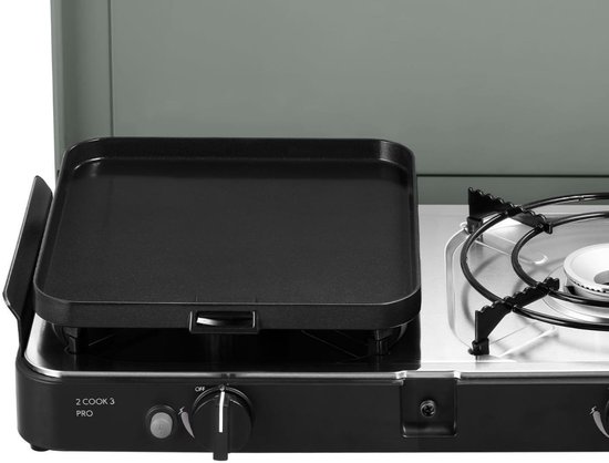 CADAC 2 Cook 3 Pro Deluxe - Kooktoestel - 2 Branders - GreenGrill Coating - Quick Release - Inclusief Opbergtas van Cadac — afbeelding 5