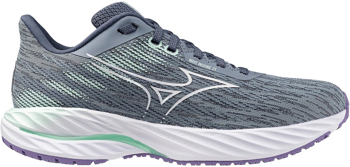Mizuno Wave Inspire 21 Hardloopschoenen Blauw EU 38 1/2 Vrouw