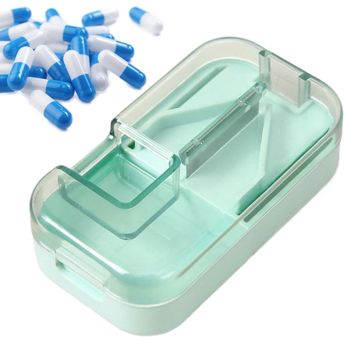 Kleine pilsnijder, tablet Cutter Pill Splitter Dosis kleine pil splitter