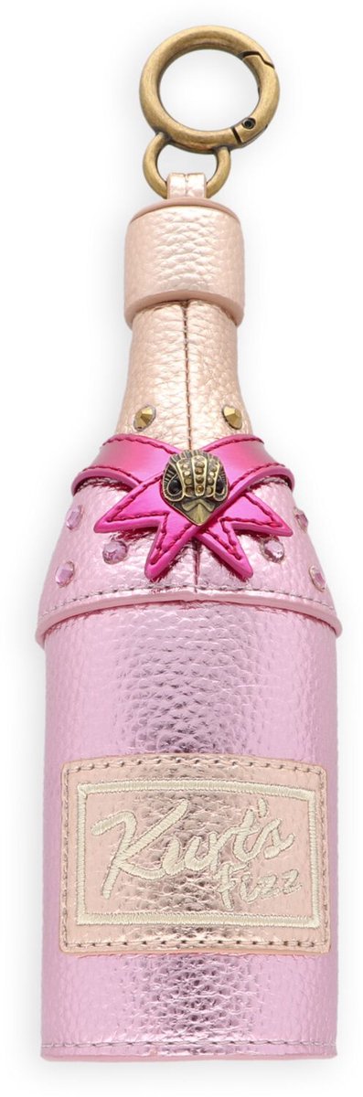 Kurt Geiger London Champagne Bottle Charm Bag charms Dames - Roze - Maat ONESIZE