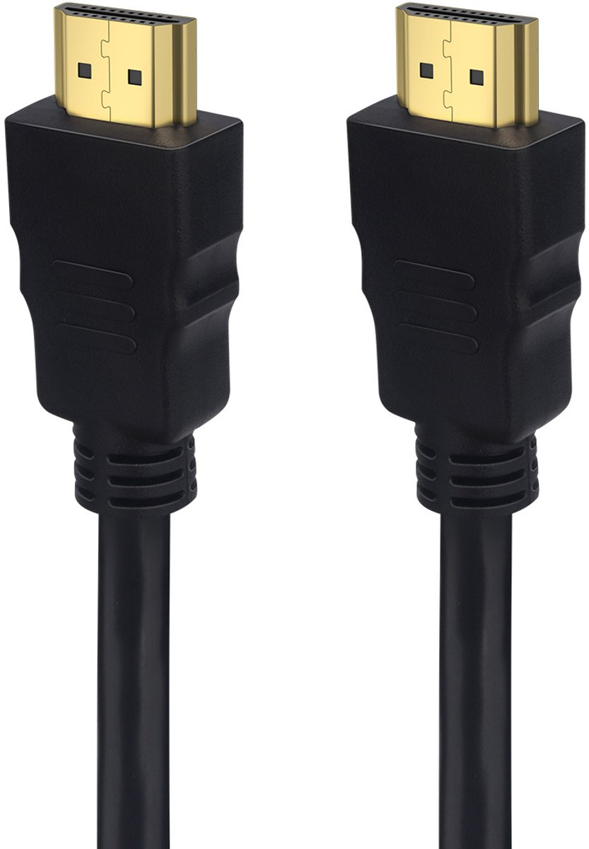 HDMI kabel - HDMI 1.4 kabel - HDMI verlengkabel - 3 meter HDMI kabel - HDMI male to male - Extender cable - Zwart - 3 meter - Jonyx