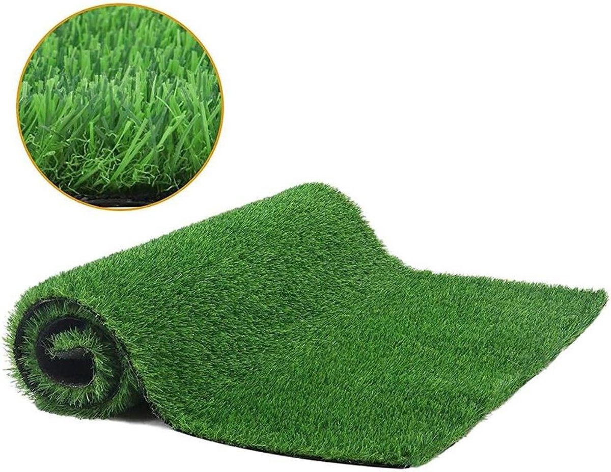 Kunstgrasmat - Synthetisch tapijt - Buiten decoreren - Zacht en antislip - 1 x 2 meter - Groen