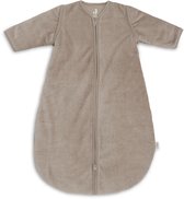 Jollein Slaapzak met afritsbare mouw Rond 70cm Rib Milky Coffee