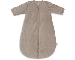 Jollein Slaapzak met afritsbare mouw Rond 70cm Rib Milky Coffee