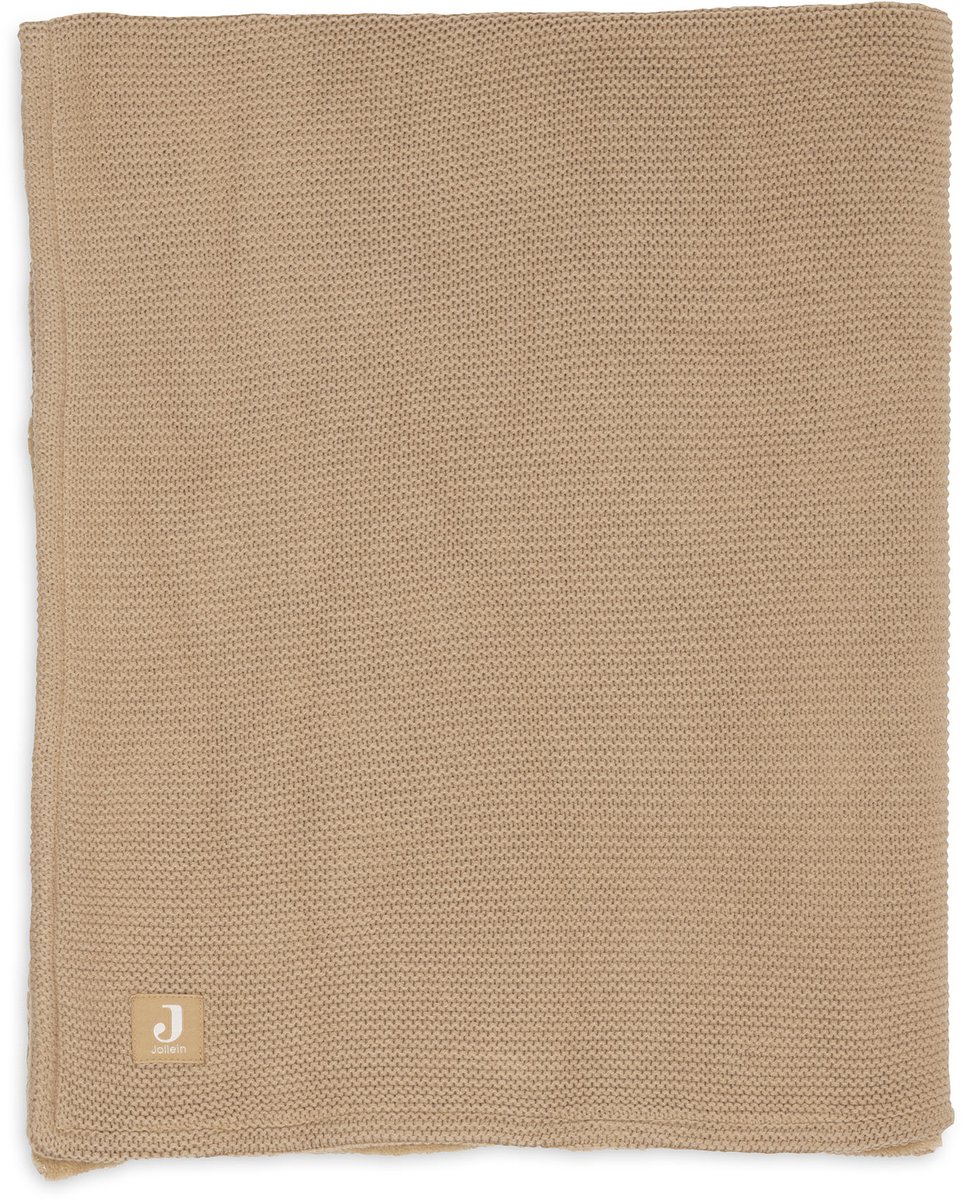Jollein Baby Deken Ledikant 100x150cm Basic Knit Hazel/Fleece