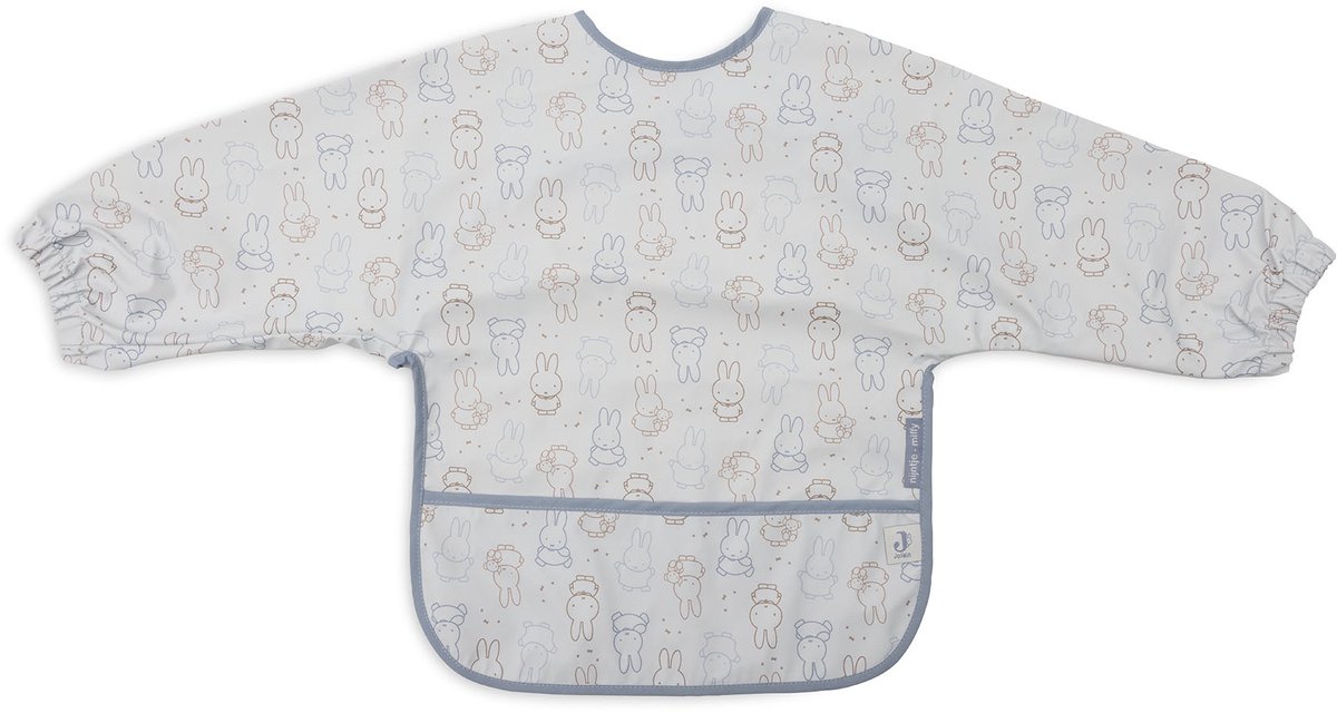 Jollein Slab Waterproof met Mouw Miffy Moments Cloudy Blue