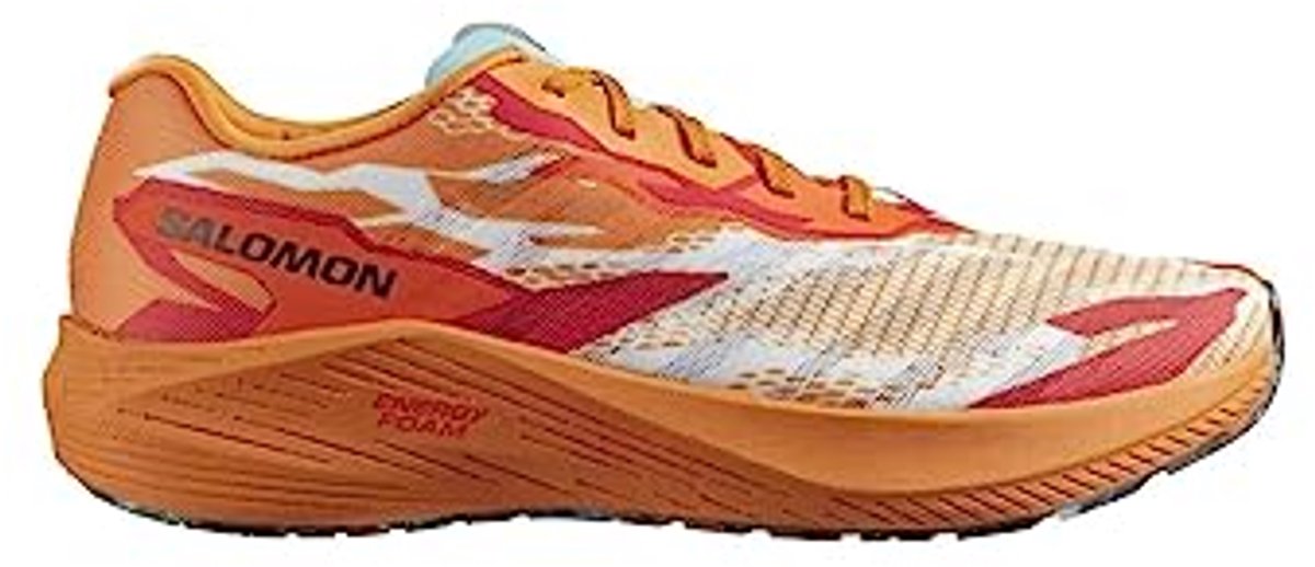 Salomon Aero Volt - Hardloopschoen - Turmeric/Fiery Red/Blue Radiance - 44 EU