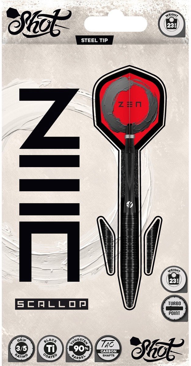 Shot Zen Scallop Turbo Point 90% - Dartpijlen van Shot! — afbeelding 3
